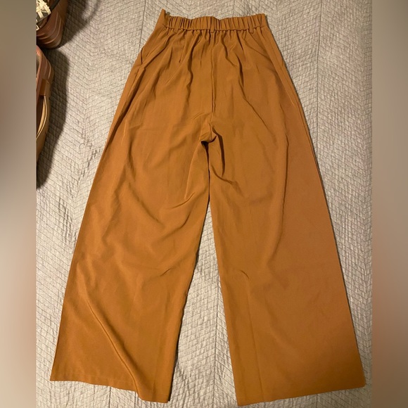 Camel Wide Leg Pants - Picture 2 of 2